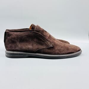 Peter Millar Shoes Mens 11 Brown Suede Chukka Boots Slip On Comfort Casual